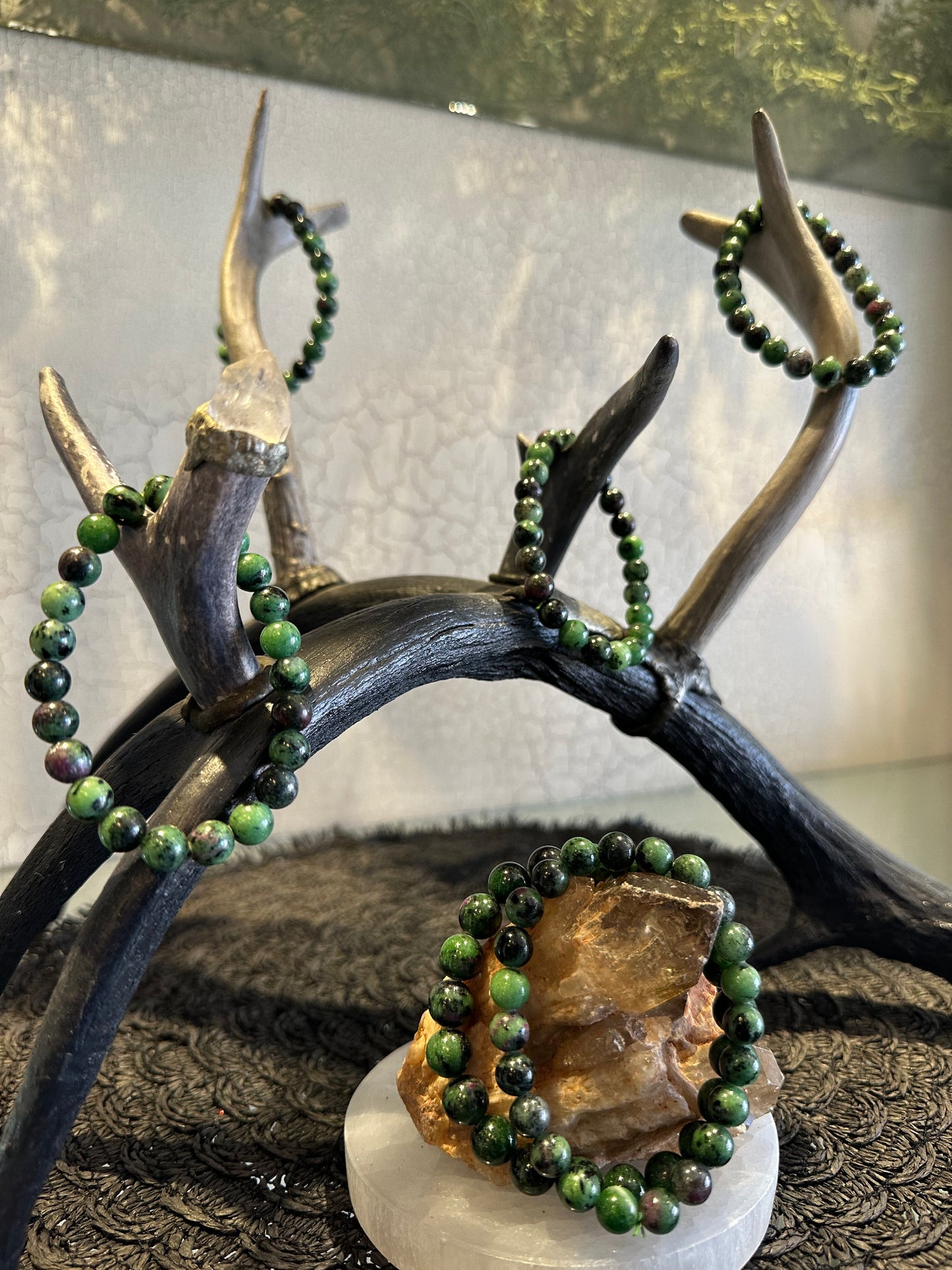 Ruby Zoisite Bracelets