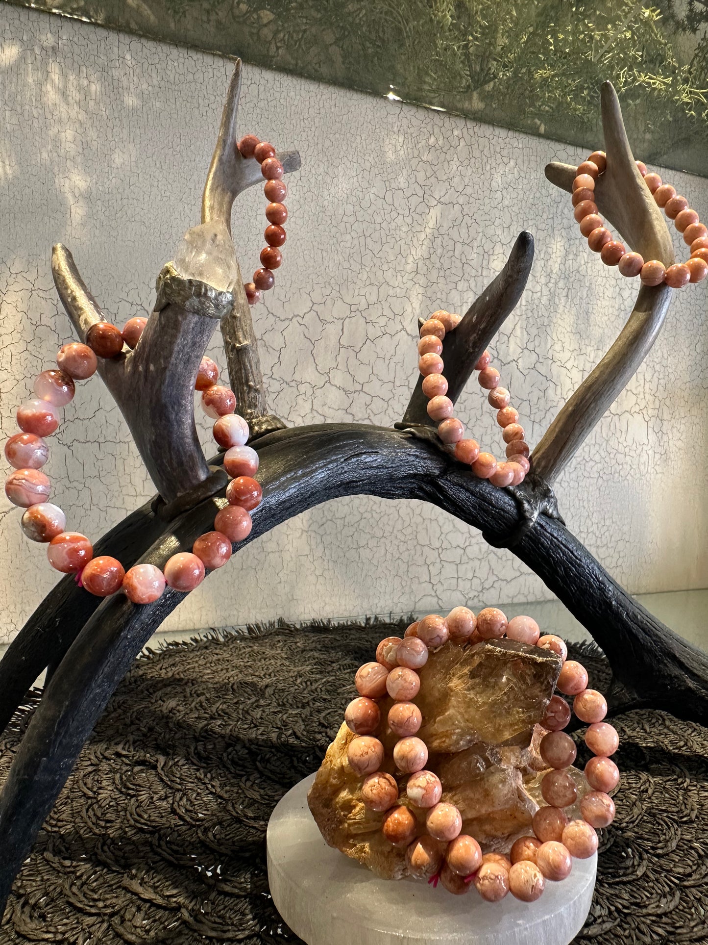 Pink Agate Bracelets