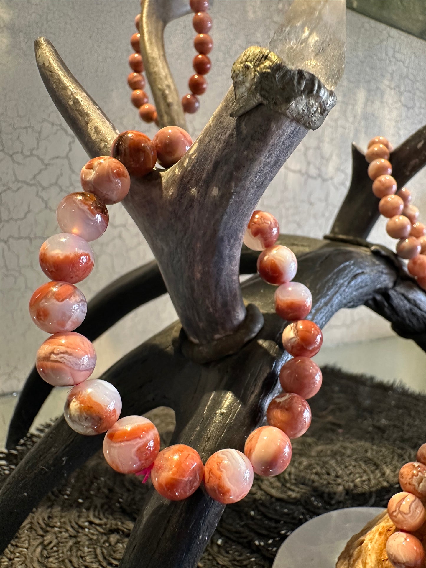 Pink Agate Bracelets