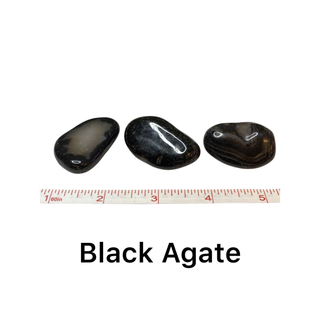 Black Agate - Tumbled