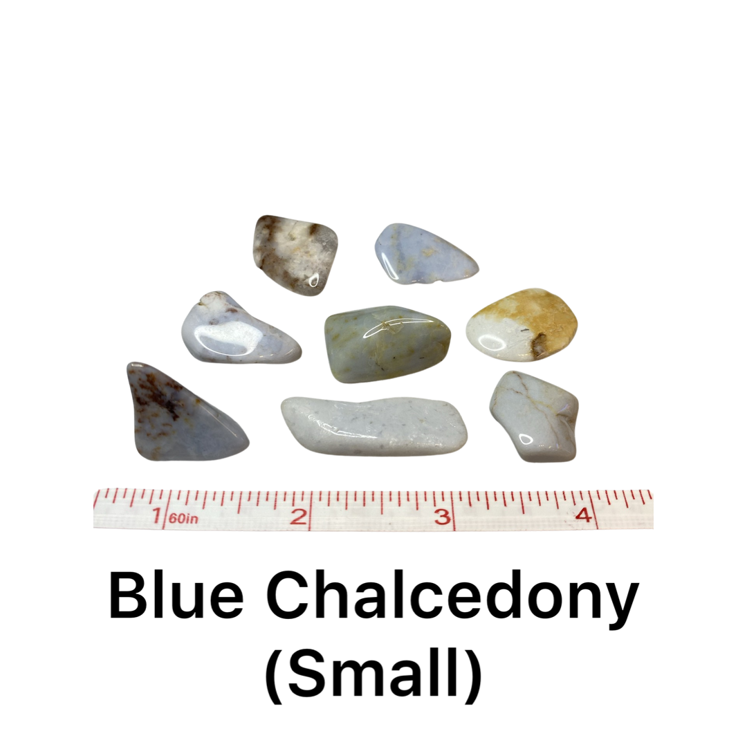 Blue Chalcedony - Tumbled, Small